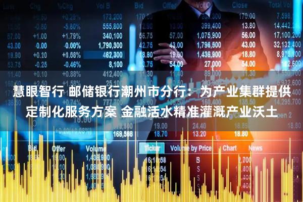 慧眼智行 邮储银行潮州市分行：为产业集群提供定制化服务方案 金融活水精准灌溉产业沃土