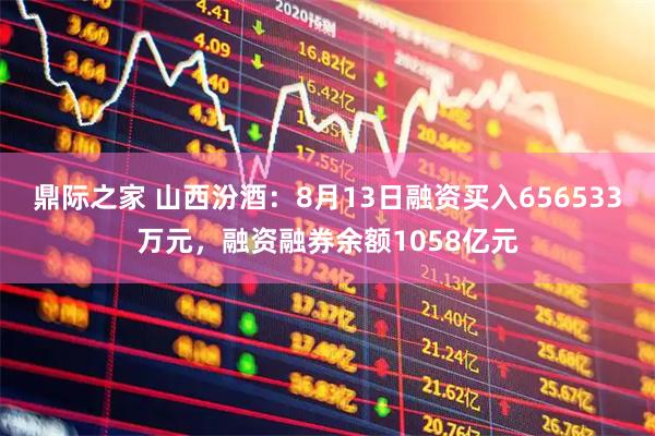鼎际之家 山西汾酒：8月13日融资买入656533万元，融资融券余额1058亿元