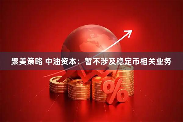 聚美策略 中油资本：暂不涉及稳定币相关业务