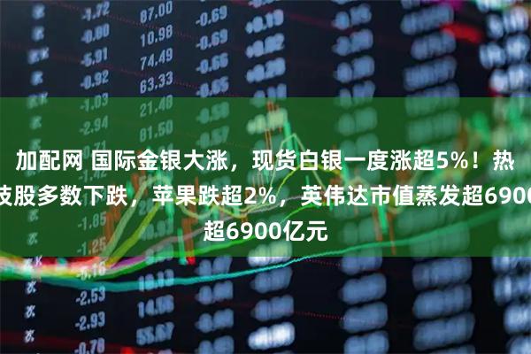 加配网 国际金银大涨，现货白银一度涨超5%！热门科技股多数下跌，苹果跌超2%，英伟达市值蒸发超6900亿元